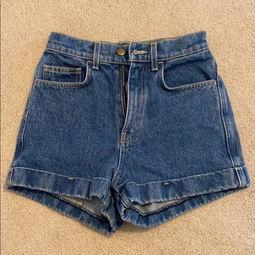 American Apparel High Waisted Shorts